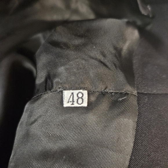 Gianni Versace Zipper Black Wool Blazer Jacket - Picture 8 of 9